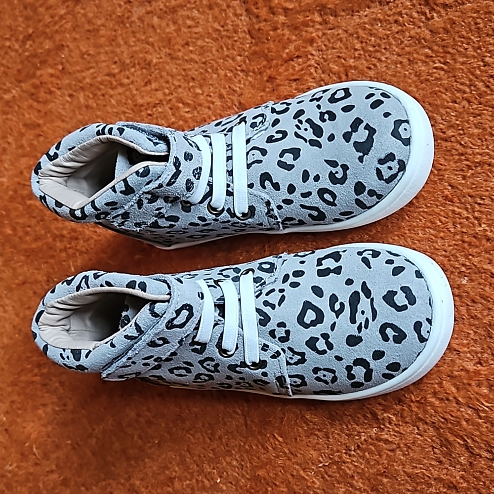 Gray Leopard High Tops from Monkey Feet